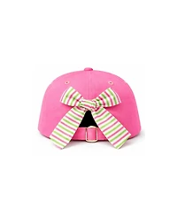 Bits & Bows Baby Girls Tee Time Bow Baseball Hat