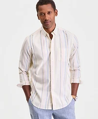 Club Room Men's Long-Sleeve Printed Oxford Shirt, Macy's Exclusive