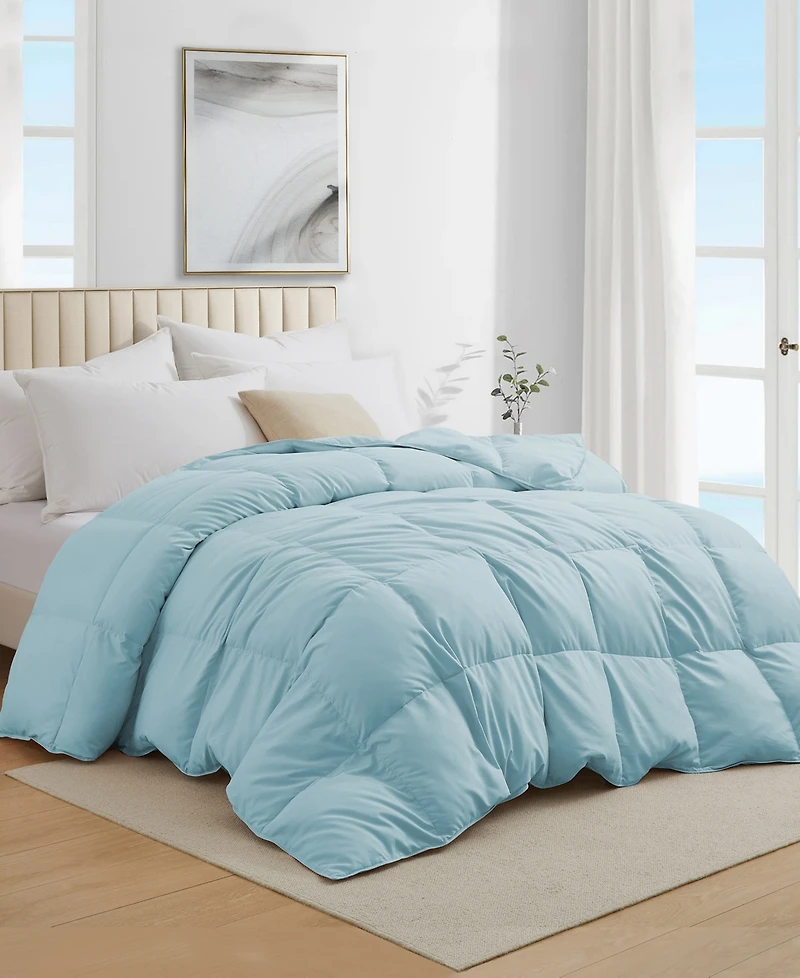 Unikome 300 Thread Count Cotton All-Season Goose Feather Comforter, Twin ,