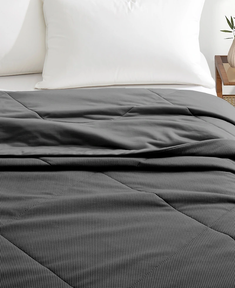 Unikome Oversize Reversible Ultra Soft Waffle Cooling Blanket, King