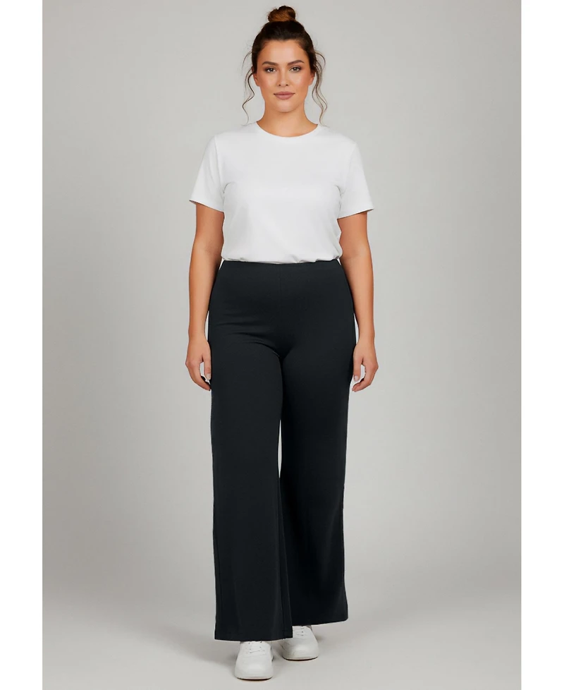 Avenue Women's Ponte Wide Leg Pant