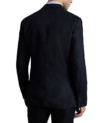 Reiss Men's Tailored-Fit Single-Breasted Linen Blazer