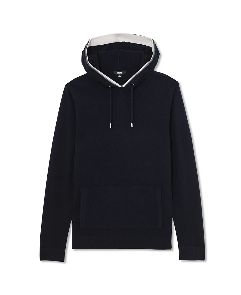 Reiss Men's Merino Wool Tipped Hoodie