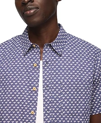 Lucky Brand Men's Short Sleeve Print San Gabriel Shirt