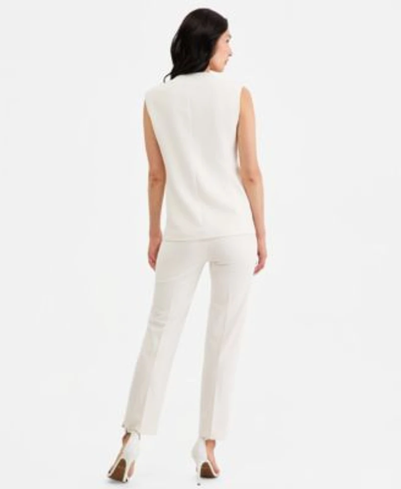 Anne Klein Four Button Vest Hollywood Pants