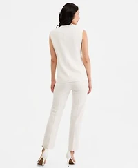 Anne Klein Four Button Vest Hollywood Pants