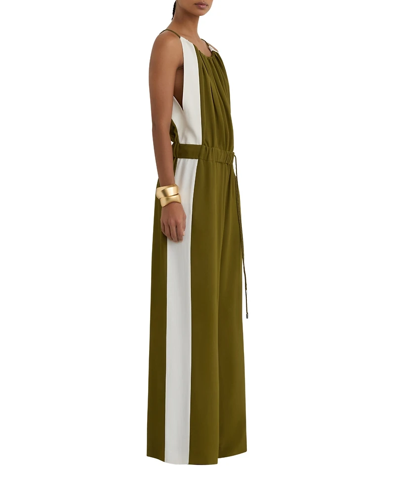 Reiss Women's Inez Colourblock Gathered Wide-Leg Jumpsuit