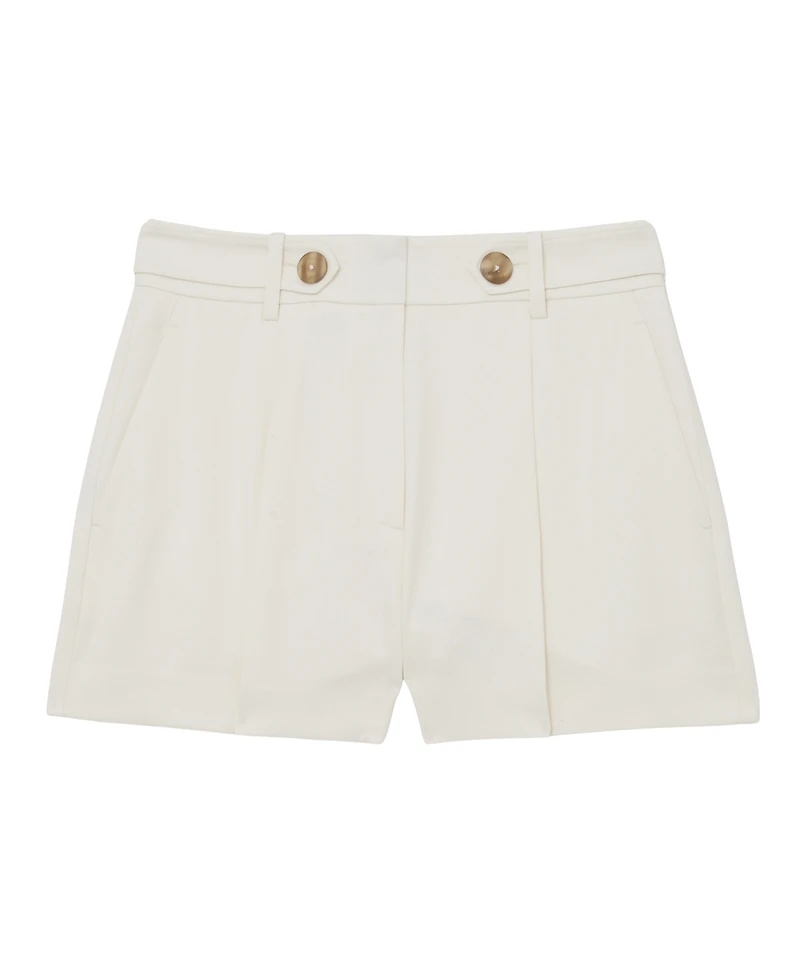 Reiss Women's Malin Button-Waist Tailored Shorts