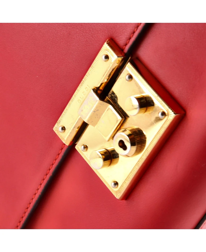 Pre-Owned Gucci Medium Padlock Shoulder Bag Leather