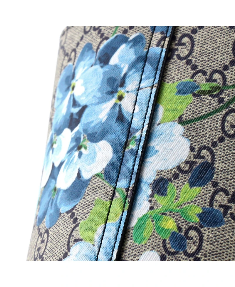 Pre-Owned Gucci Small Reversible Tote Blooms Gg Print Leather
