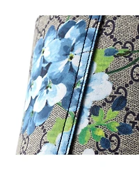 Pre-Owned Gucci Small Reversible Tote Blooms Gg Print Leather