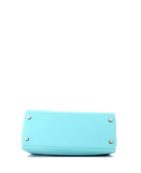 Pre-Owned HERMES Kelly 28 Handbag Blue Togo with Gold Hardware