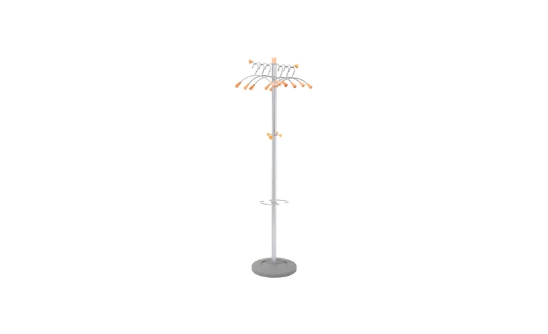 Alba Wave Freestanding Coat Stand with 6 Hangers