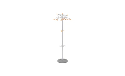 Alba Wave Freestanding Coat Stand with 6 Hangers