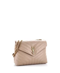 Pre-Owned Saint Laurent Medium Loulou Shoulder Bag Matelasse Chevron Leather