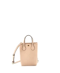 Pre-Owned Gucci Mini Vertical Tote Gg Embossed Leather