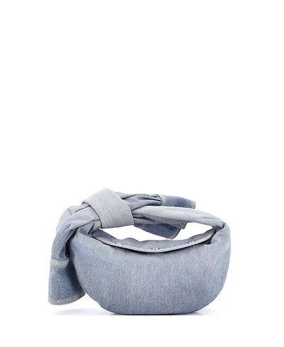 Pre-Owned Bottega Veneta Mini Bv Jodie Hobo Shirt Effect Denim