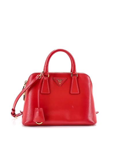 Pre-Owned Prada Small Promenade Bag Vernice Saffiano Leather