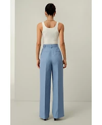 Lilysilk Women's Linen Wide Leg Pant