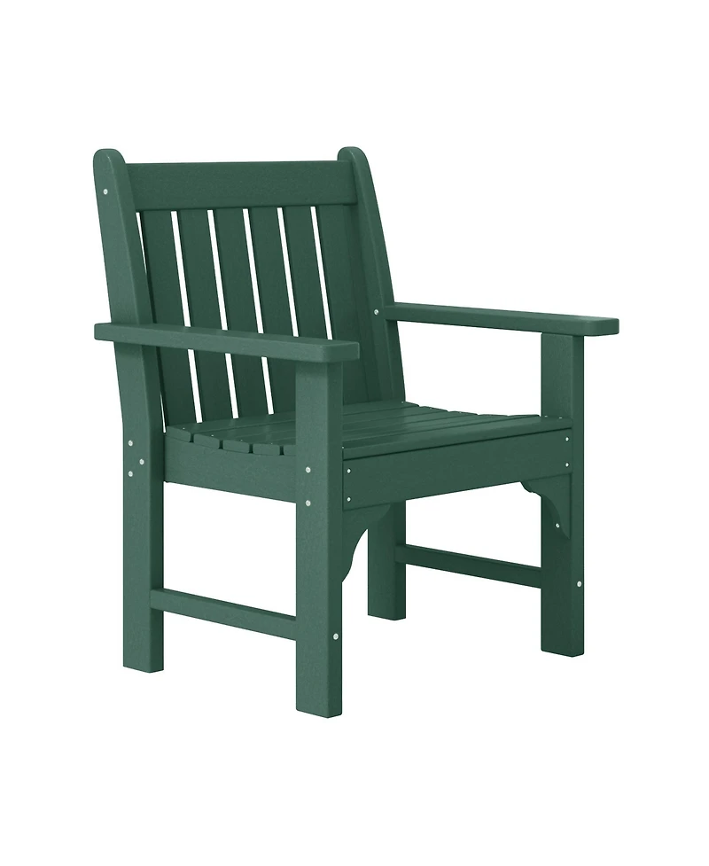 WestinTrends 5-Piece Hdpe Outdoor Patio Chair and Round Table Dining Set