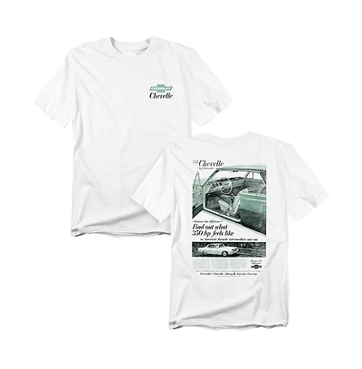 Corvette Men's Chevrolet Chevelle Ad Front Back T-Shirt