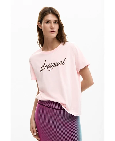 Desigual Women's Embroidered Logo T-Shirt