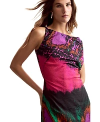 Desigual Women's Asymmetric dress designed by Mr. Christian Lacroix