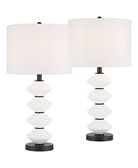 360 Lighting Lucy 26 1/2" High Glass Table Lamp Set of 2