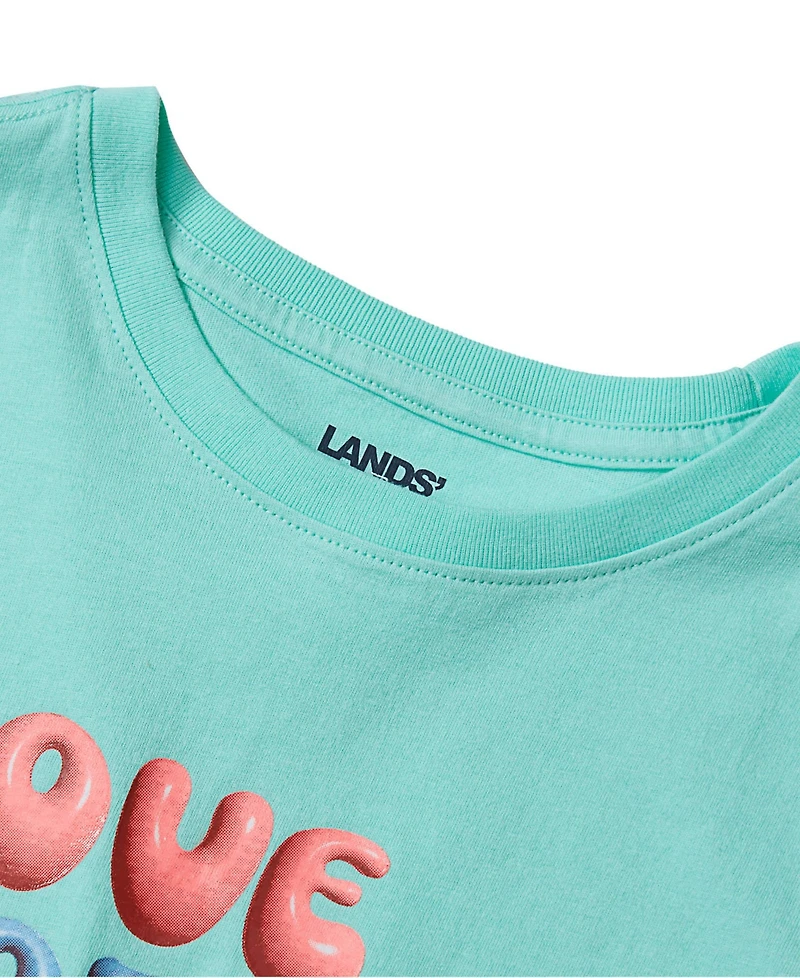 Lands' End Big Girls Plus Short Sleeve Graphic Tee