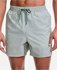 Lands' End Men's 5" Seersucker Volley with Hydroliner Swim Trunk