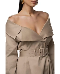 Jluxlabel Women's Soft Authority Trench Coat