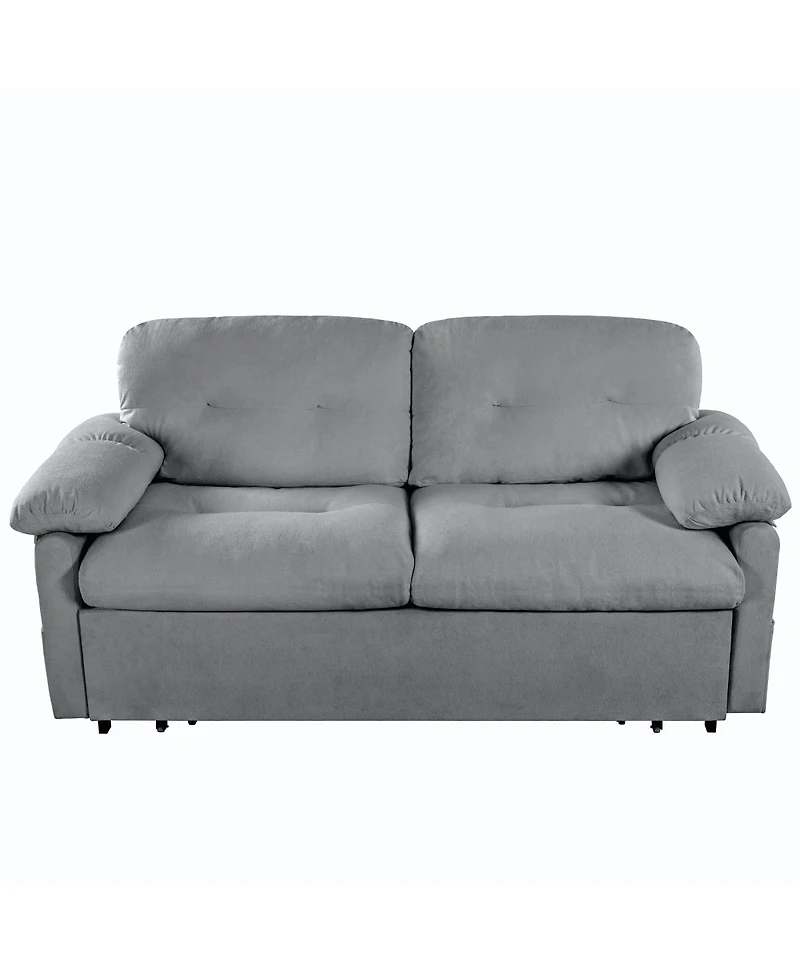 Streamdale Furniture Convertible Pull-Out Queen Sleeper Sofa with Storage & Casters