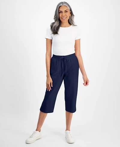 Style & Co Women's Mid Rise Capri Sweatpants