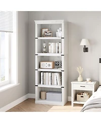 gaomon 67" Tall Farmhouse 5-Tier Wooden Bookcase