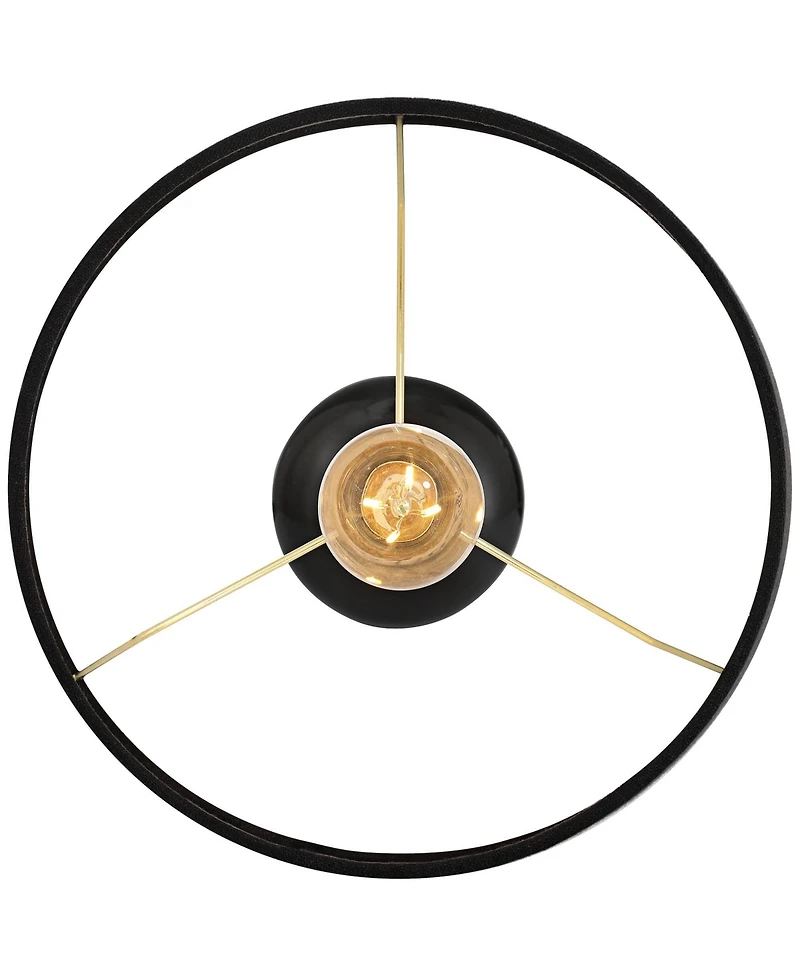 360 Lighting Ben Modern Glam Small Cylinder Table Lamp, 25" High