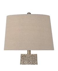 360 Lighting Lavinia 24 1/2" High Carved Stone Motif Table Lamp