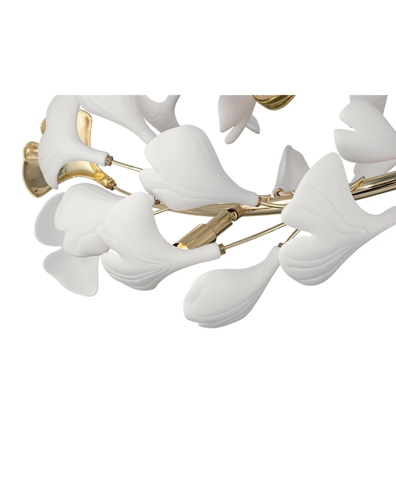 Possini Euro Design Possini Euro Descanso 24"W Gold and Ceramic 6-Light Ceiling Light