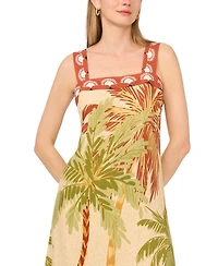 Vince Camuto Women's Square Neck Sleeveless Maxi Dress