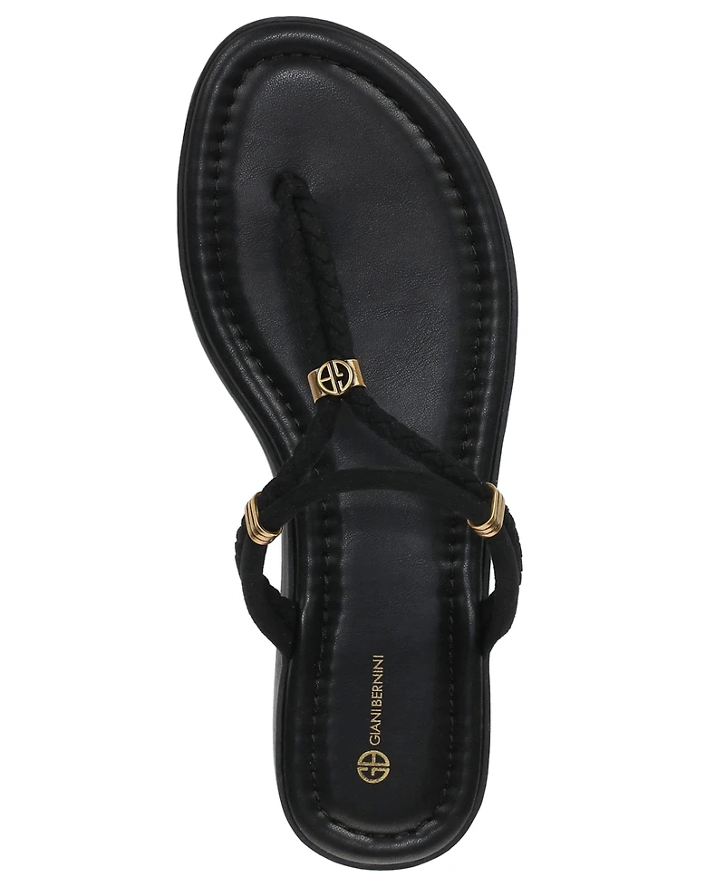 Giani Bernini Women's Tylee Braided Flat Slides Sandals, Macy's Exclusive