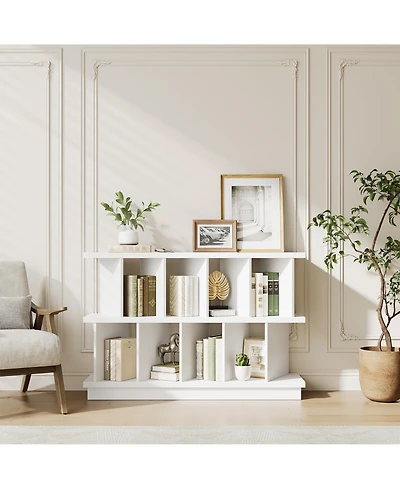 gaomon 8-Cube Open Storage Organizer Bookshelf with 10 Removable Back Panels