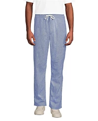 Lands' End Men's Linen Blend Pull On Deck Pant