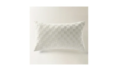 Z Gallerie Checker Velvet Lumbar Pillow