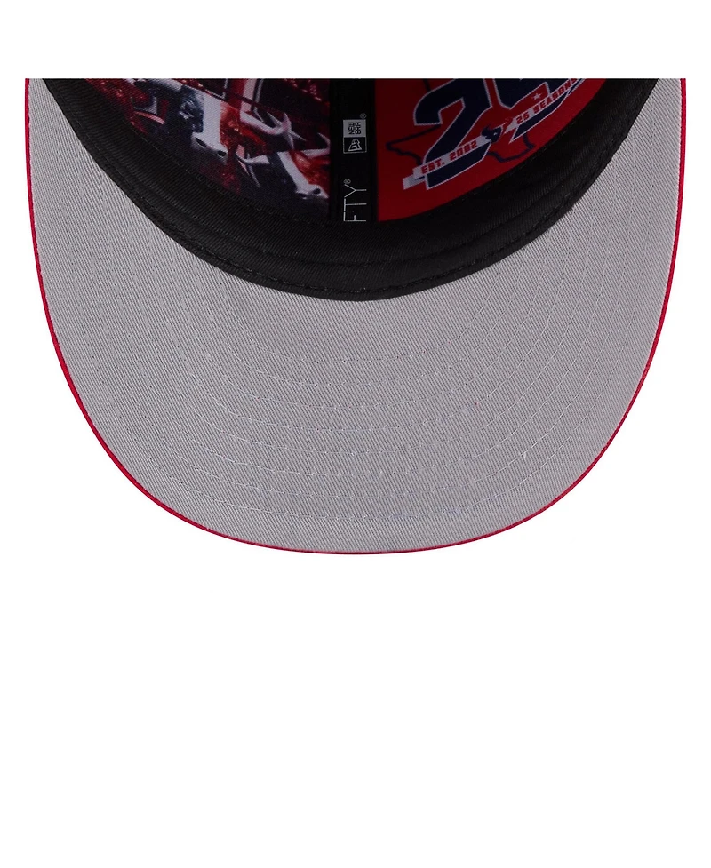New Era Men's Navy/Red Houston Texans 2026 Nfl Draft Pre-Curved 59FIFTY Fitted Hat