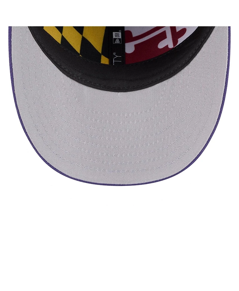 New Era Men's Black/Purple Baltimore Ravens 2026 Nfl Draft Pre-Curved 59FIFTY Fitted Hat