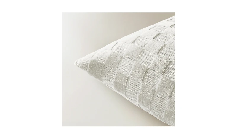 Z Gallerie Checker Velvet Pillow