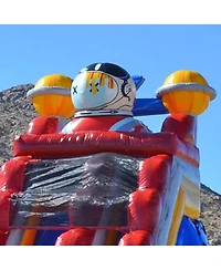 JumpOrange 19 Astronaut Commercial Grade Water Slide with Splash Pool for Kids and Adults (with Blower), Outdoor Indoor, Wet Dry Use, Tall Inflatable