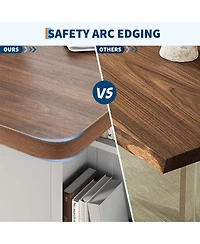 gaomon Space-Saving Folding Dining Table with Drawer and Wheels