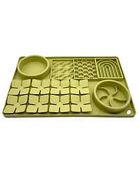 Aronkl Silicone Slow Feeder Lick Mat Interactive Puzzle Toy for Dogs & Cats