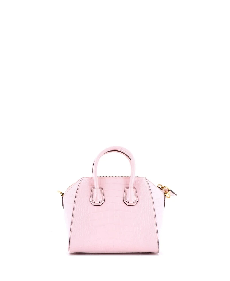 Pre-Owned Givenchy Mini Antigona Bag Embossed Leather