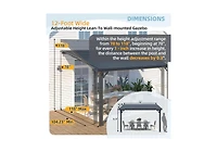 Aecojoy Outdoor Hardtop Gazebo Adjustable Height